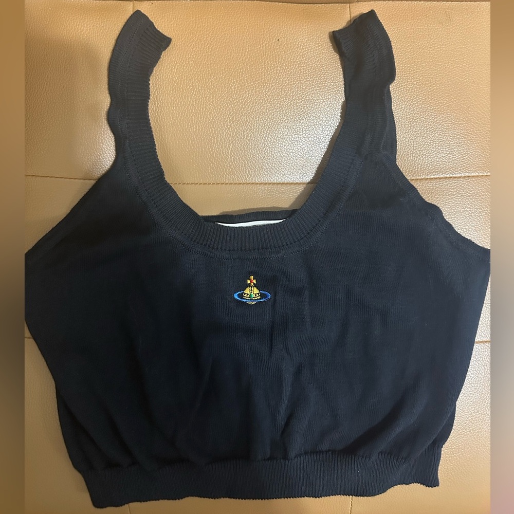 Vivienne Westwood Black Bea Crop Top